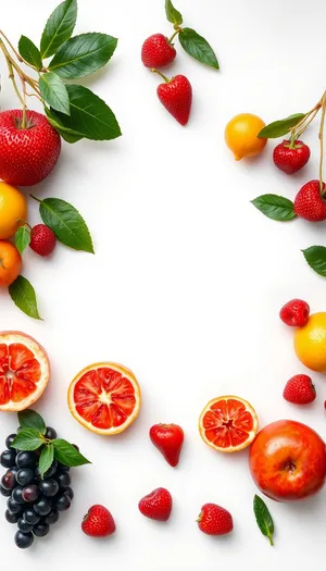 Fresh fruit salad with peppers and tomatoes