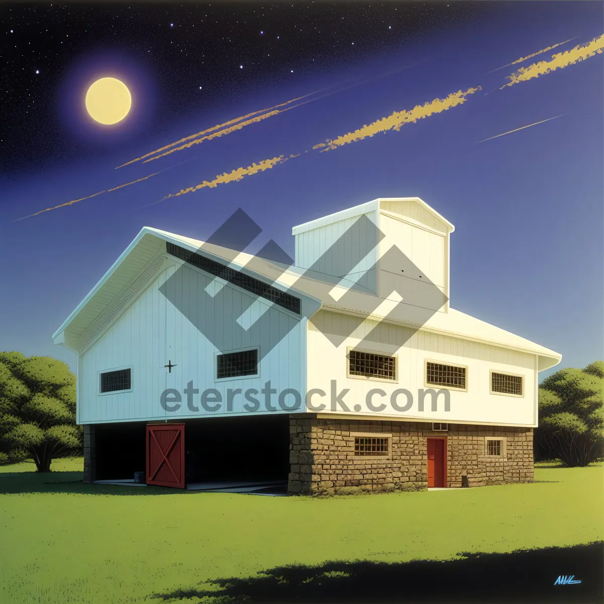 Picture of New Farm House with Skyline View