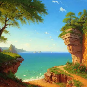 Serenity by the Sea: Coastal Bliss amidst Majestic Landscapes