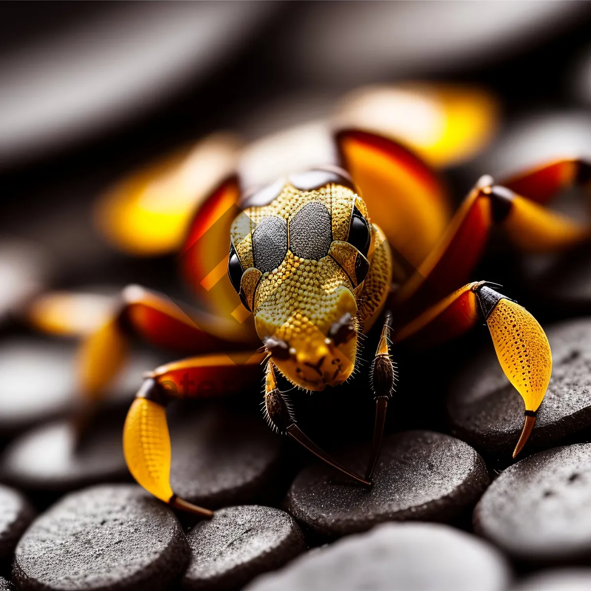 Picture of Close-up of Arthropod Invertebrate: Barnacle Beetle Wasp