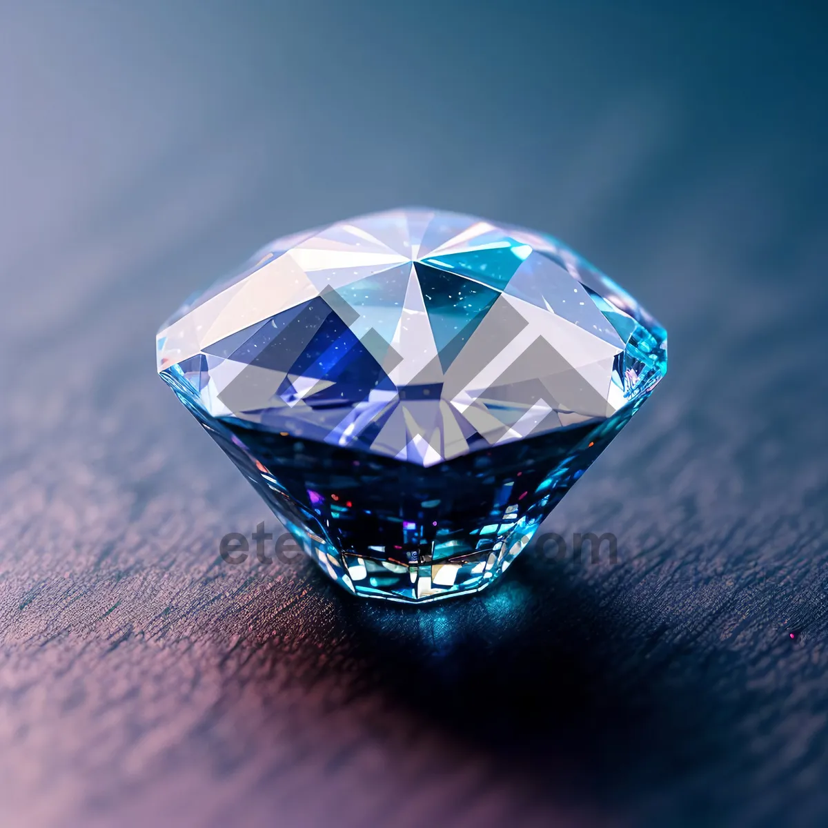Picture of Shimmering Earth Jewel: Brilliant 3D Gem