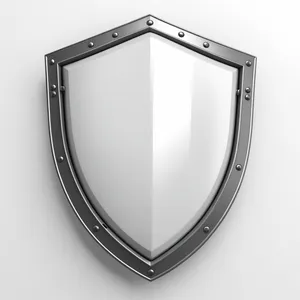Shiny 3D emblem graphic design symbol