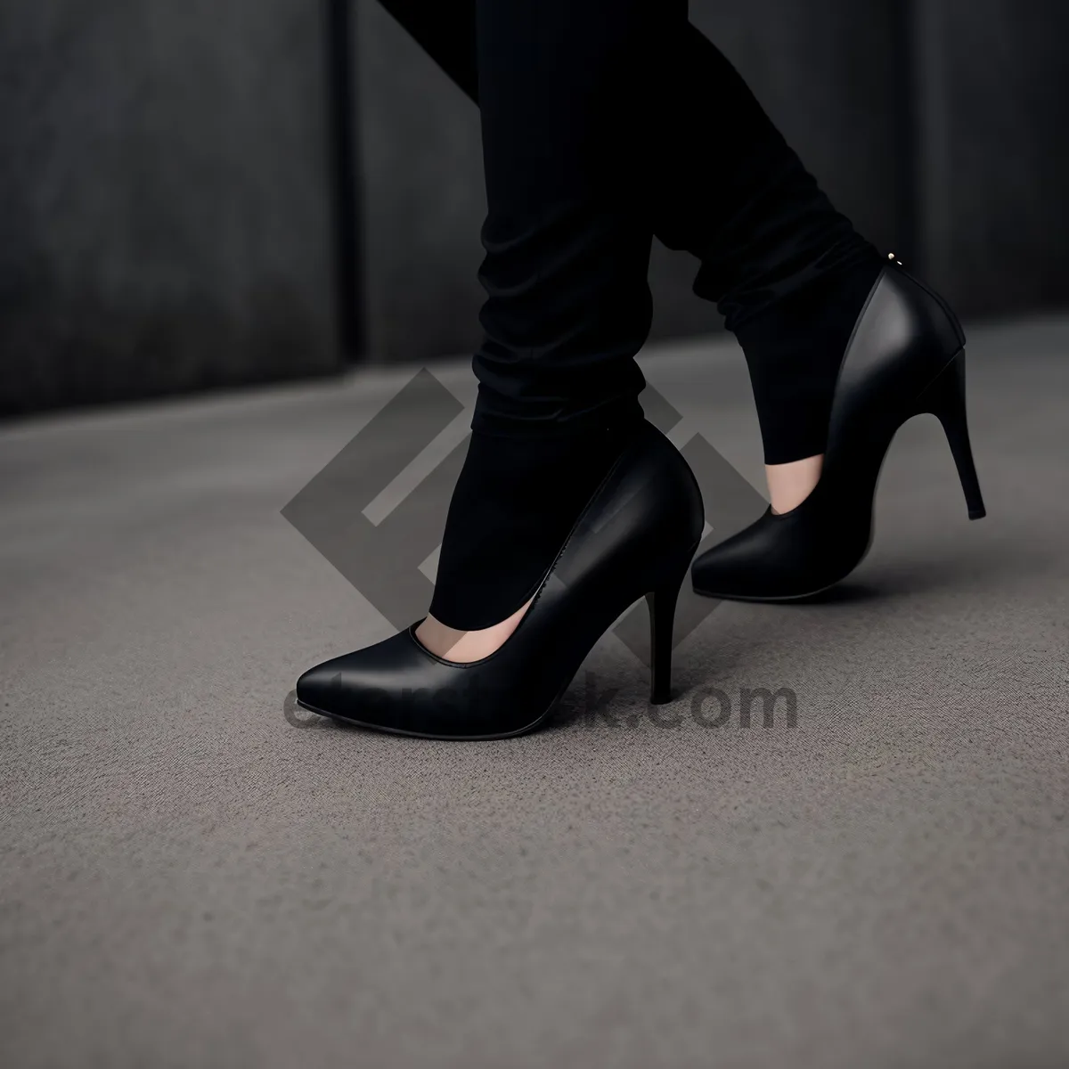 Picture of Sleek Black Loafer - Stylish Footwear for Attractive Fashionistas