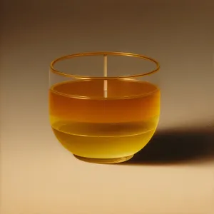 Refreshing Herbal Tea in Glass Cup