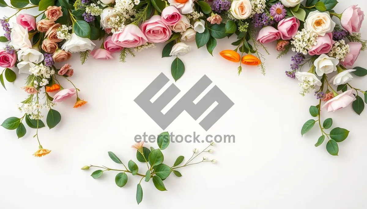 Picture of Retro floral pattern design element