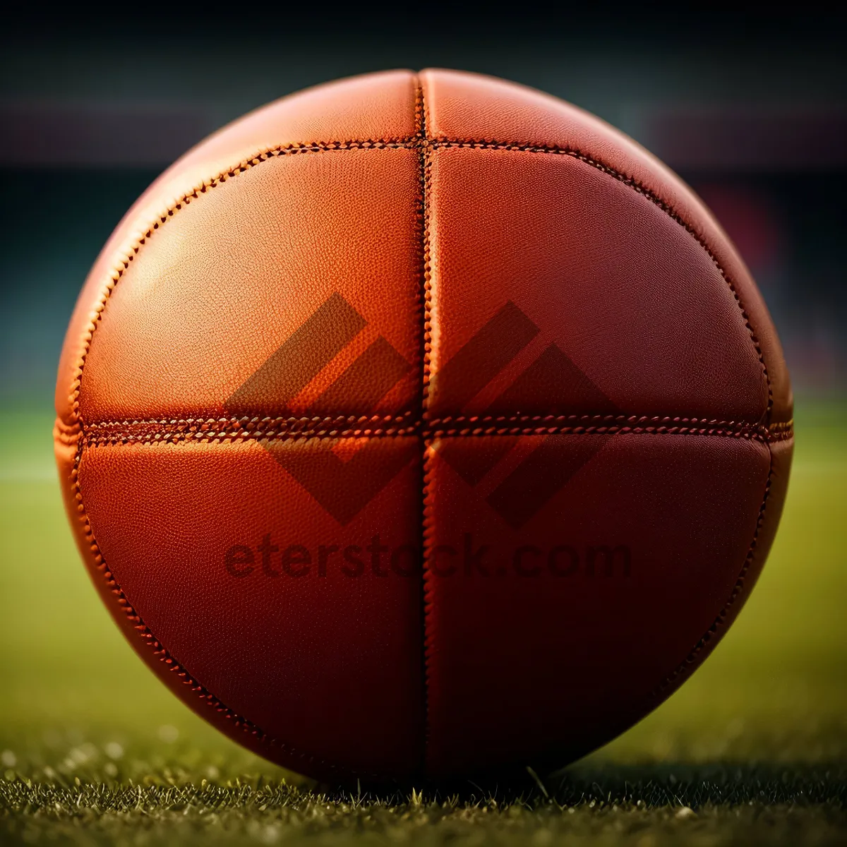 Picture of Stitched Orange Basketball: Essential Game Equipment for Athletics