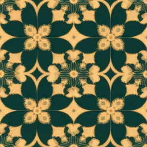 Elegant Floral Decor Tile Pattern Texture Vintage