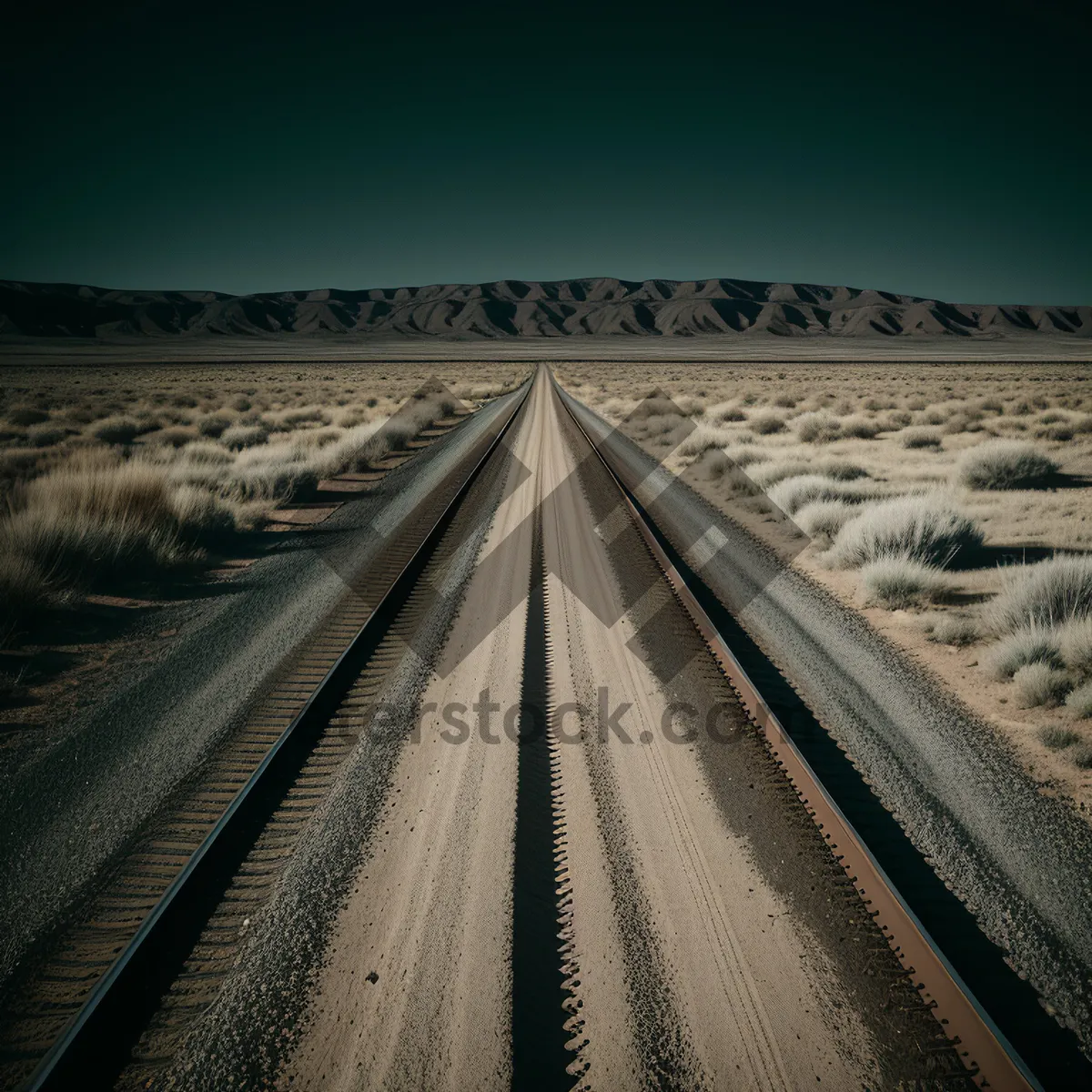 Picture of Endless Journey: Train Racing Through Scenic Landscape