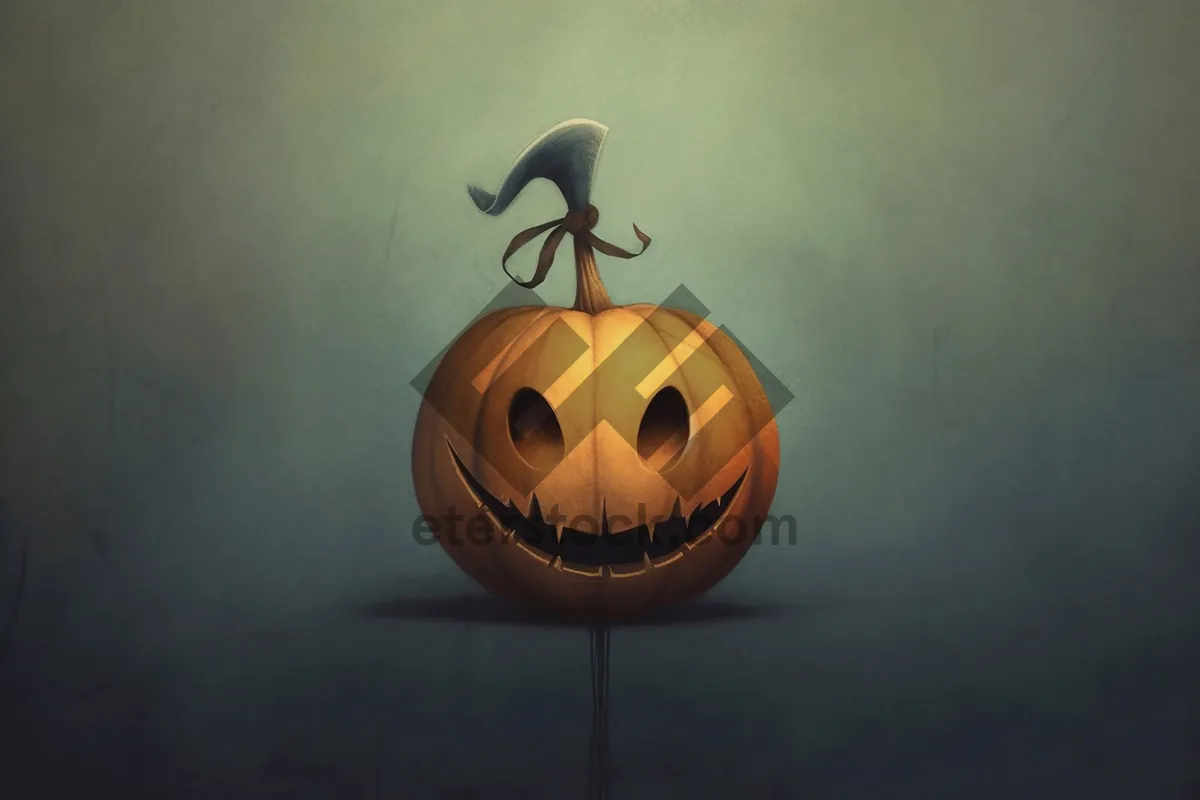 Picture of Spooky Jack-O'-Lantern Decoration for Halloween Celebration