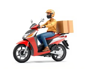 Speedy Motorcycle Conveyance on Wheels