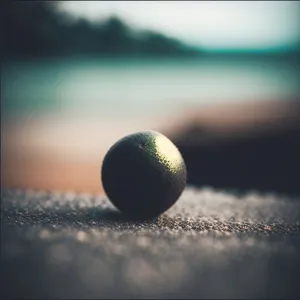 Close-up of a Golf Ball on the Grass