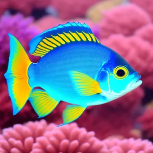 Vibrant Marine Life in Colorful Coral Reef