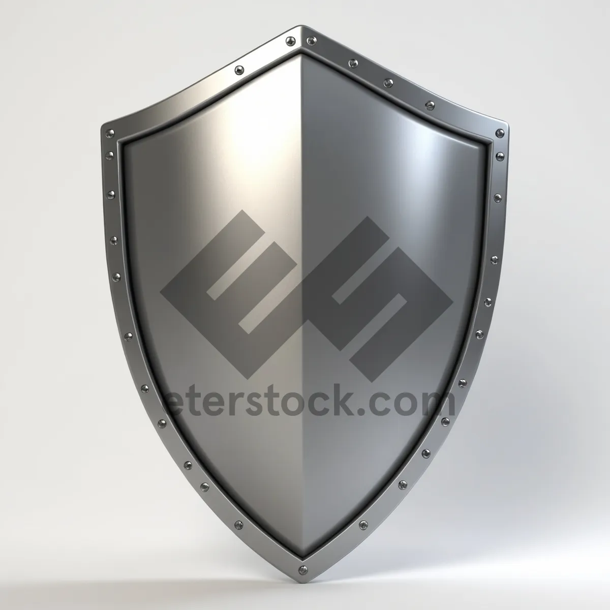 Picture of Graphic emblem with shiny metal shield design