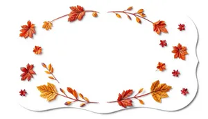 Floral Silhouette Graphic Design Element.