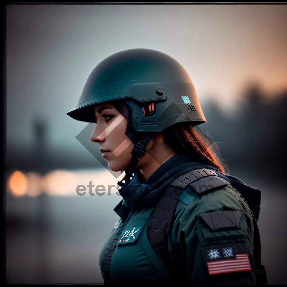 Picture of Happy construction worker in safety helmet