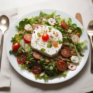 Gourmet Chicken Salad with Grilled Vegetables