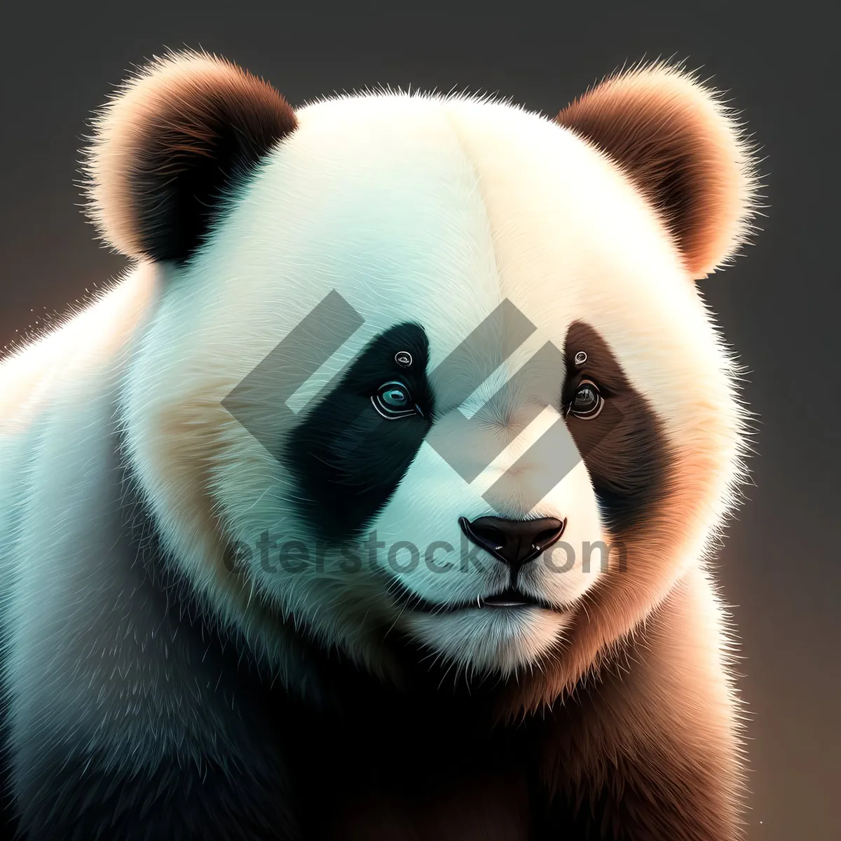 Picture of Adorable Giant Panda - Majestic Bear in Wildlife