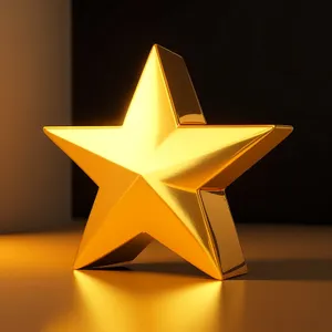 3D Symbolic Star Design with Pyramid