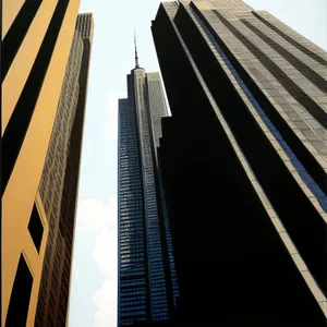 Modern Glass Tower in Urban Skyline