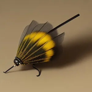 Colorful Butterfly Resting on Orange Flower