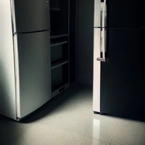 Sleek 3D White Goods Refrigerator for Modern Home