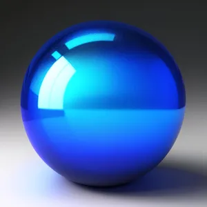 Glossy Glass Button Set with Reflective Icons.