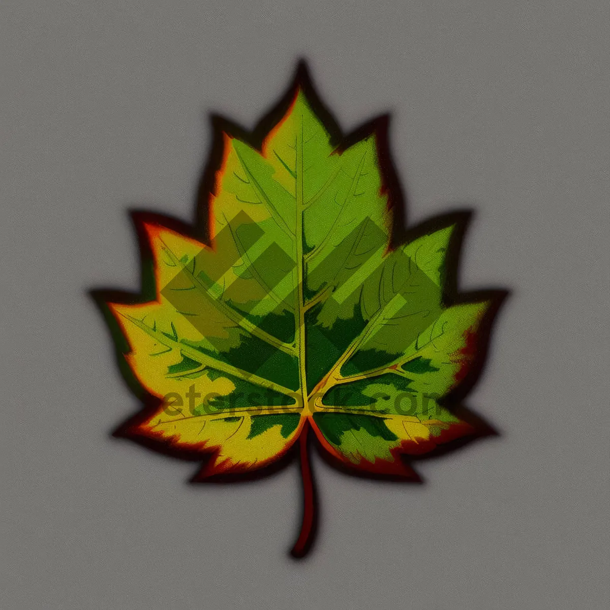 Picture of Golden Autumn Maple Leaf