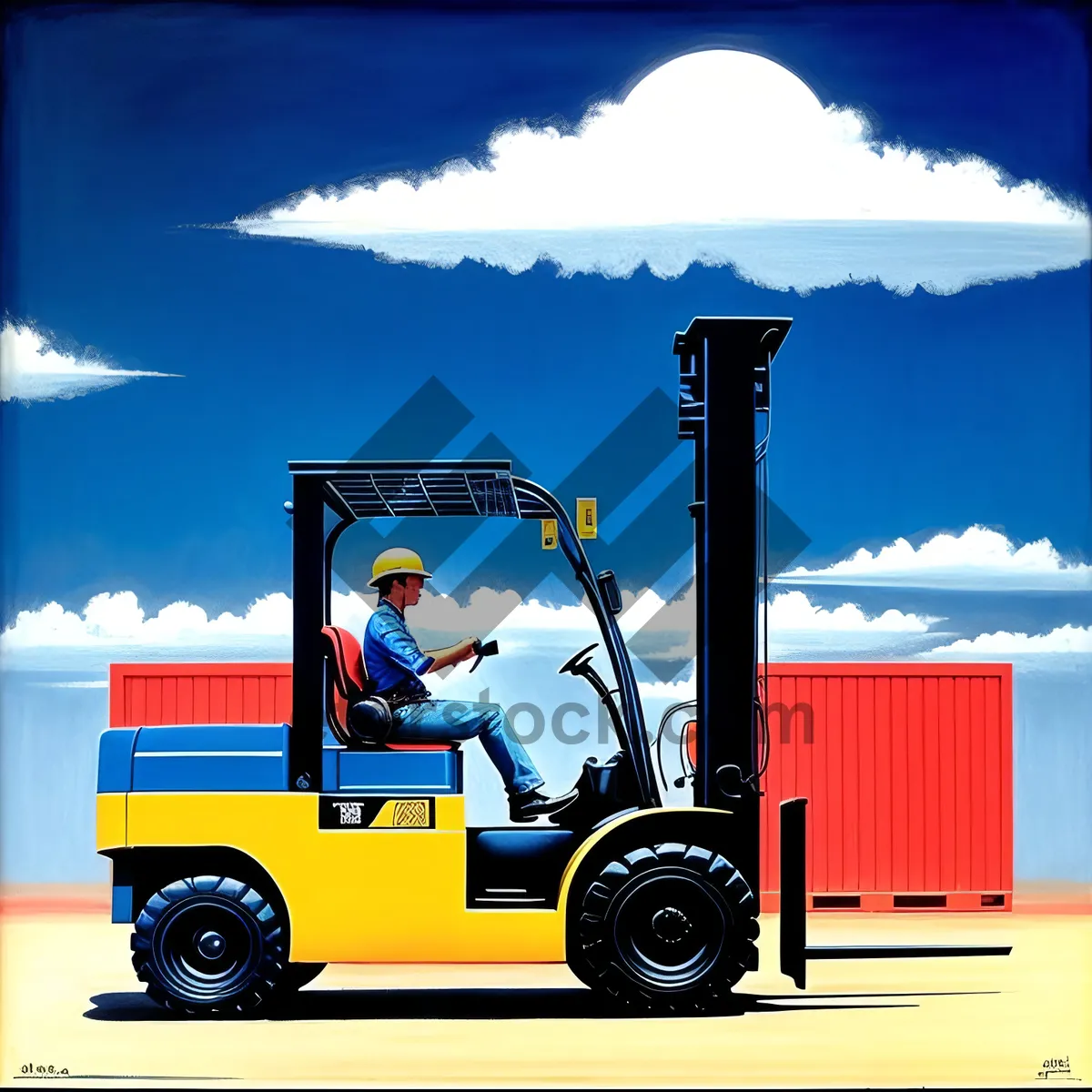 Picture of Industrial Heavy Duty Forklift Truck