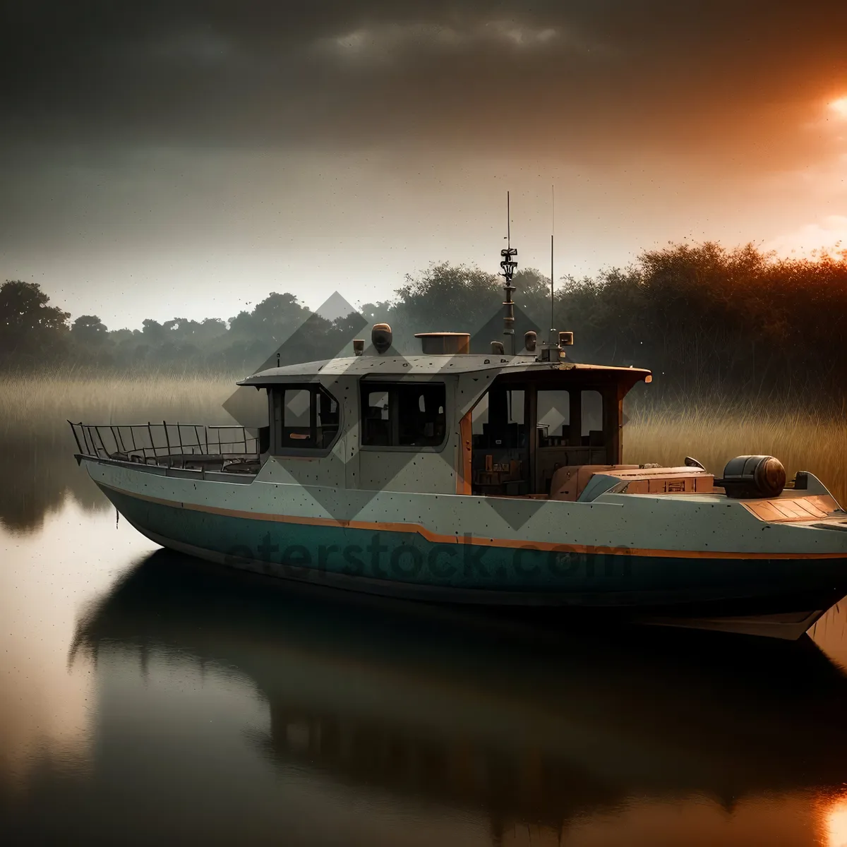 Picture of Serene Seascape at the Bay: Skyline Pier and Cruise