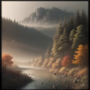 Radiant Sunset Over Serene Lake