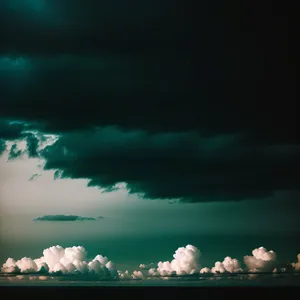 Serene Sunset over Majestic Ocean