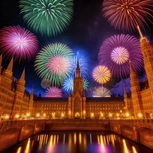 Vibrant Night Sky Fireworks Celebration
