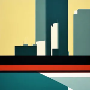 3D Business Flag Symbol for Country