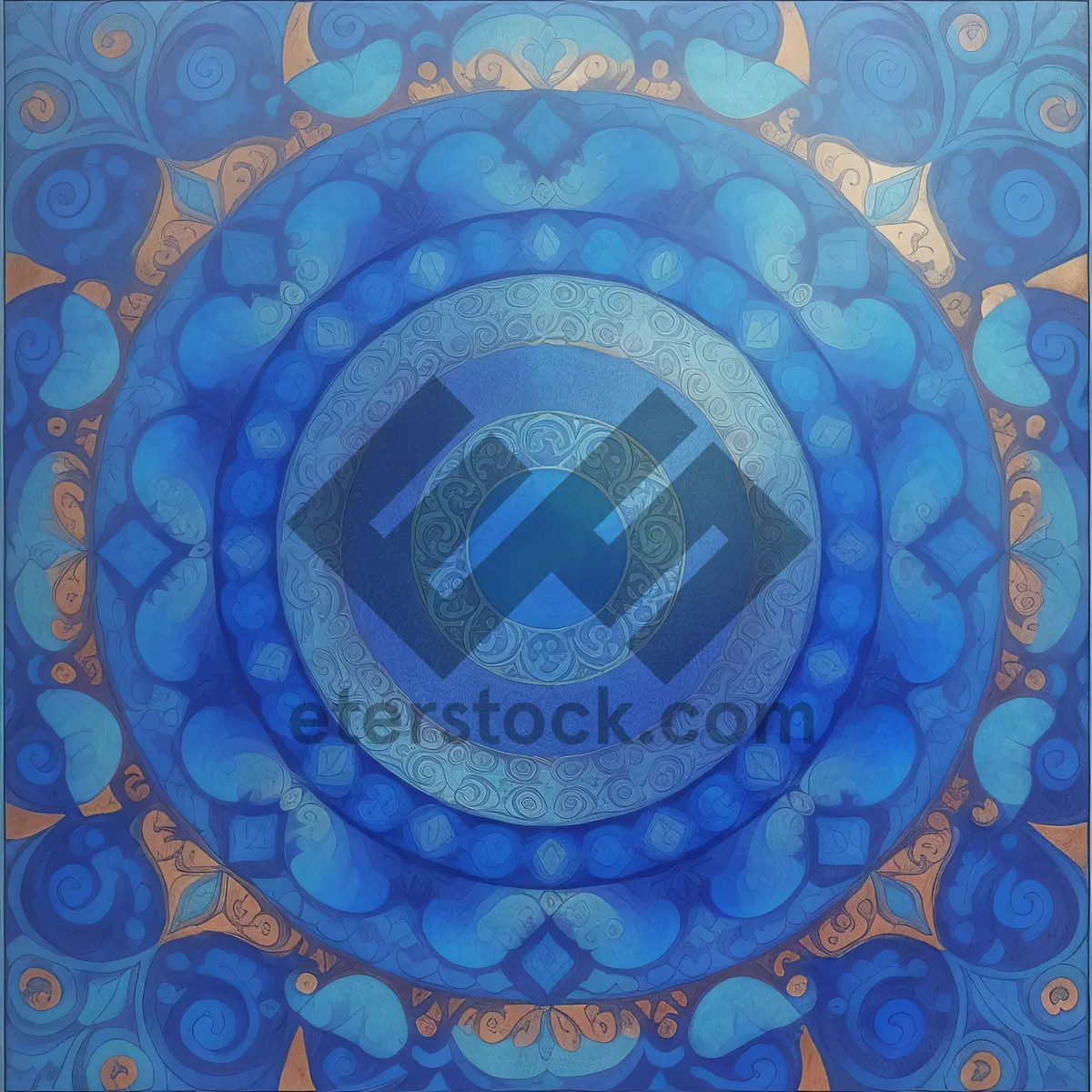 Picture of Colorful Geometric Mosaic Tile Design