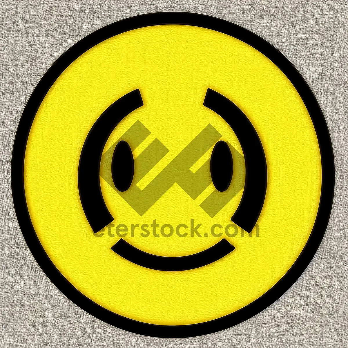 Picture of Vibrant Round Yellow Caution Icon Set