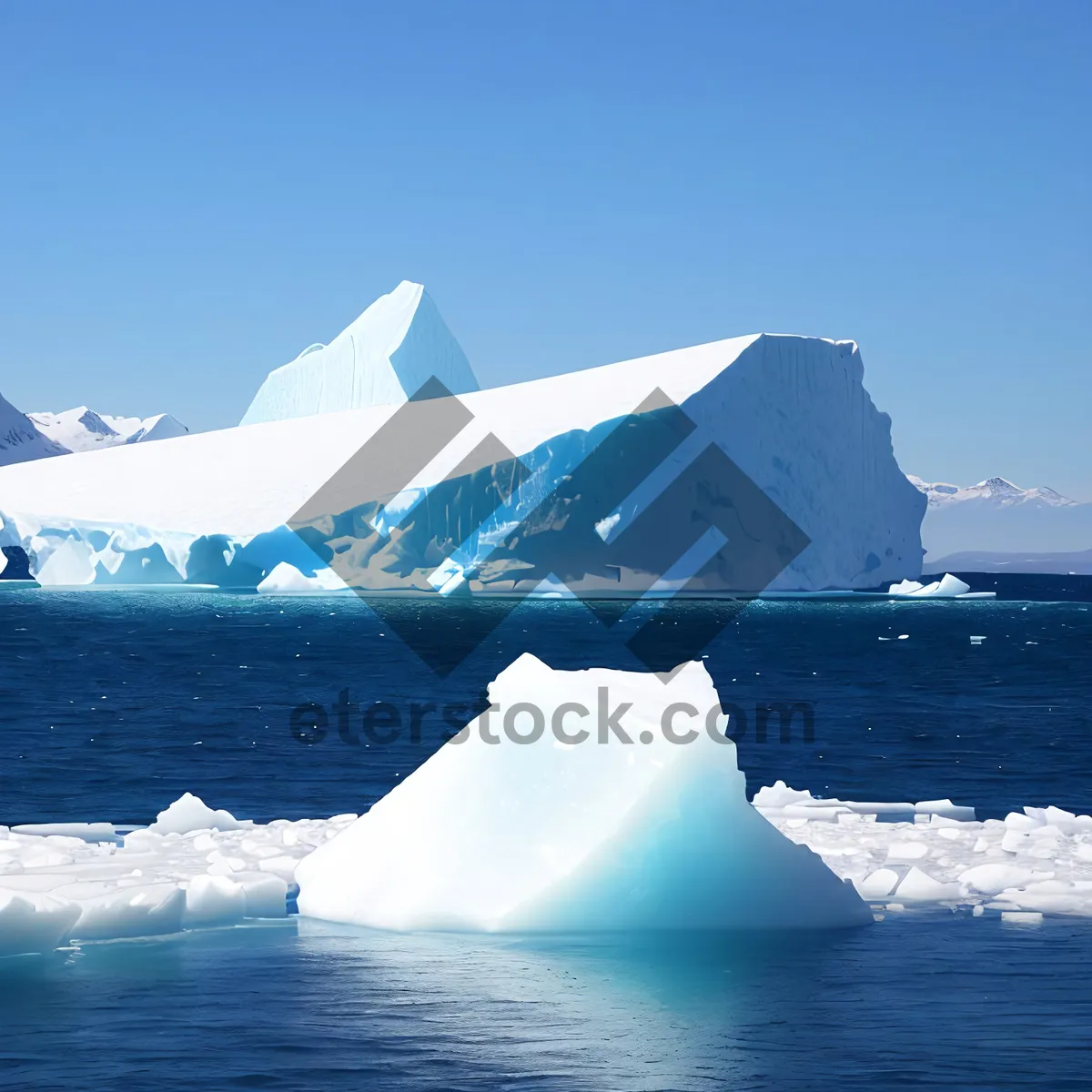 Picture of Majestic Arctic Glacier Reflected in Icy Waters