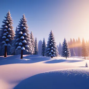 Winter Wonderland: Majestic Mountains and Frozen Landscape