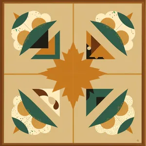 Symbolic Heraldry: Artistic Graphic Design of Star Element