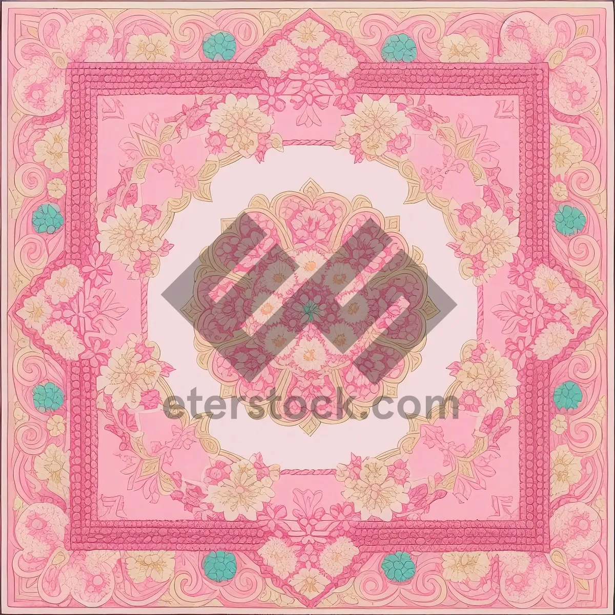 Picture of Vintage Floral Decorative Card Design