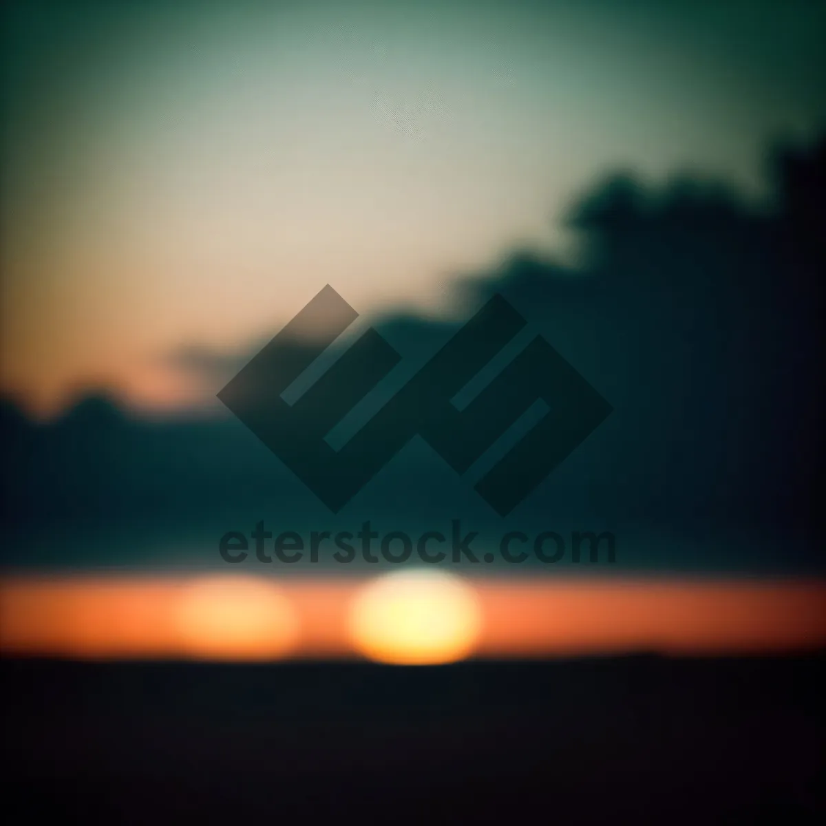 Picture of Majestic Horizon: A Stunning Sunset with Fiery Orange Sky