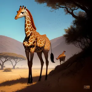 Giraffe in the Wild: Majestic Mammal of the Safari
