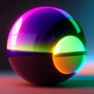 Shiny Glass Circle Button - Solid Web Design Icon