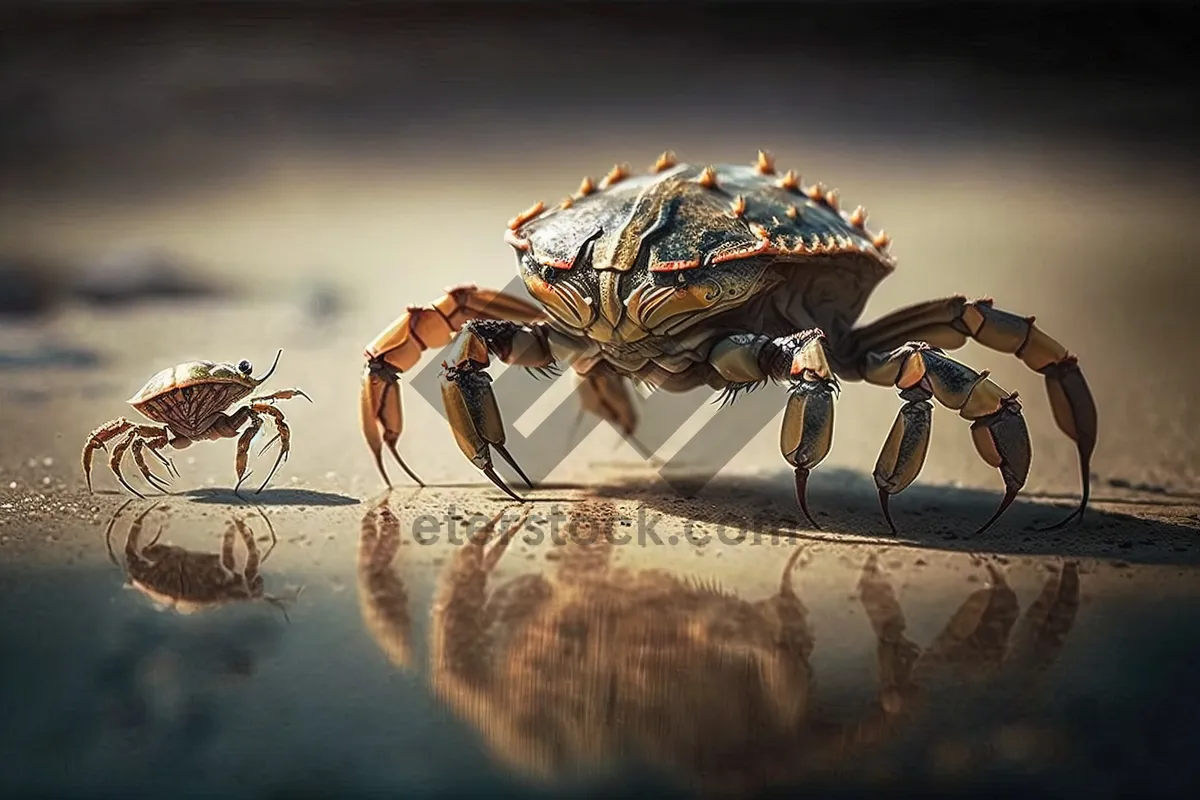 Picture of Rock Crab Scorpion Arachnid Image Photo Visual.