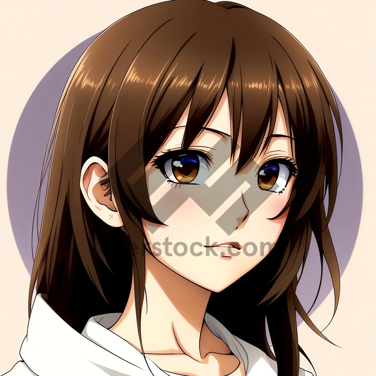 Picture of Sultry Brunette Fashion Model Wearing Sexy Mask