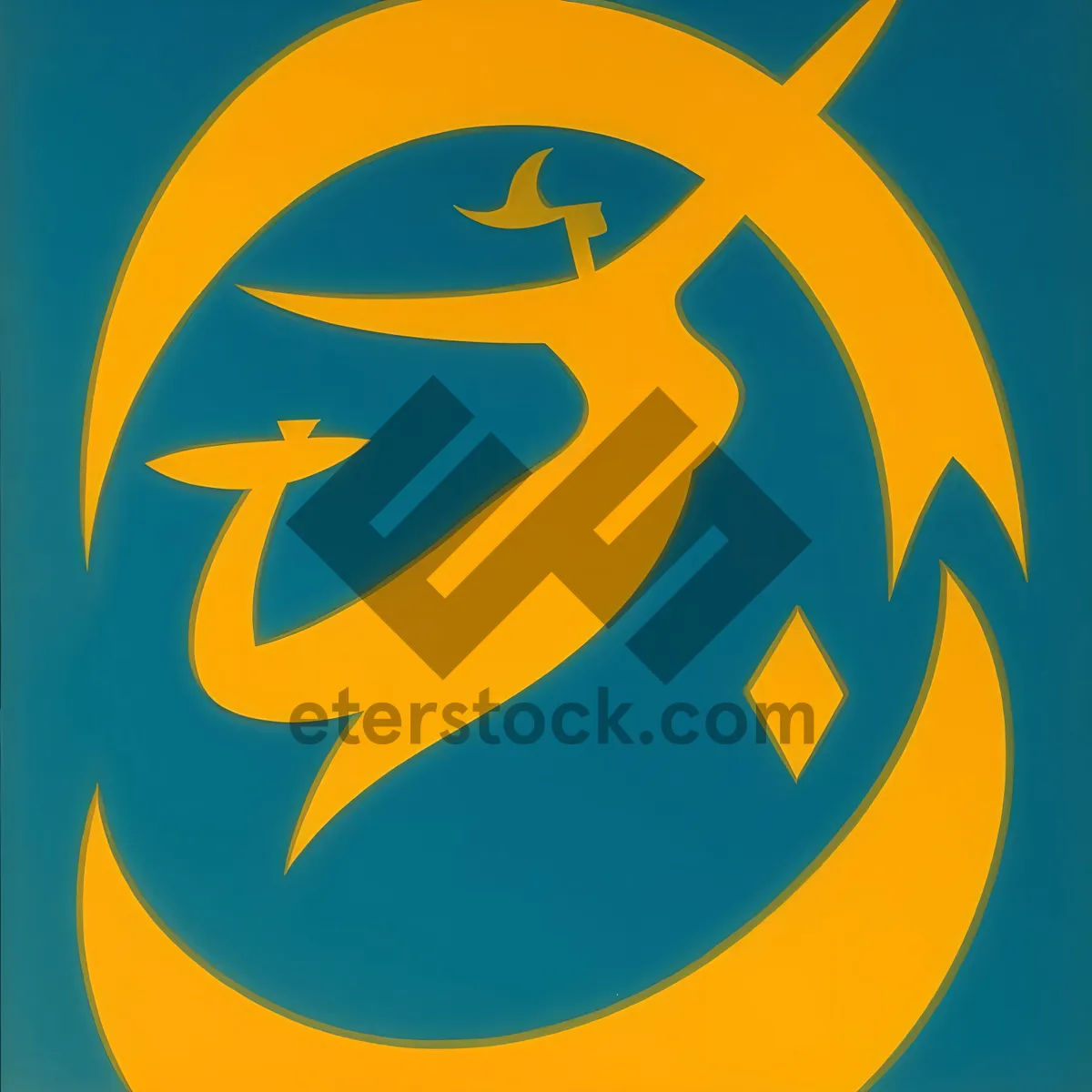 Picture of Abstract circle art icon symbol button sign