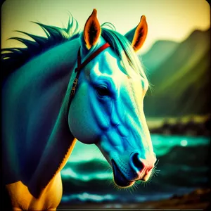 Wild Stallion in Disguise: Masked Equestrian Elegance