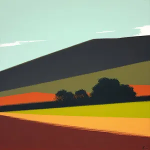 Vast Desert Sandscape Under Sunny Sky