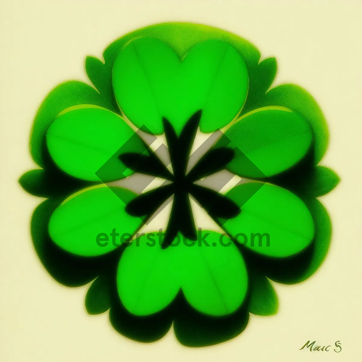 Picture of Lucky Clover Leaf Design for Spring Holiday Decor