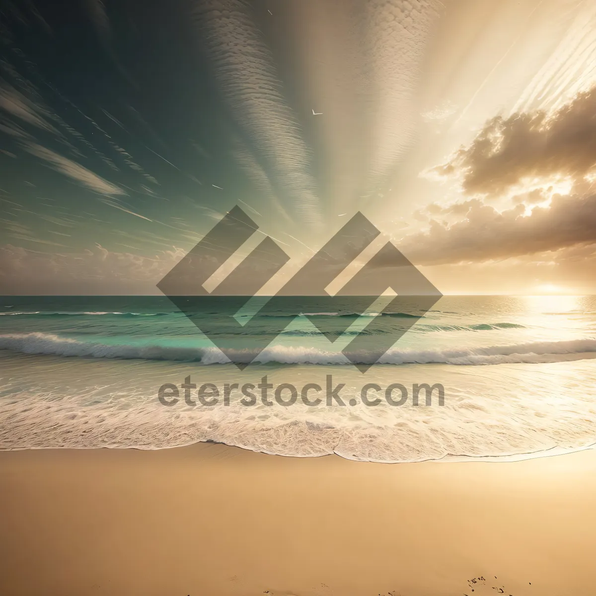 Picture of Serene Coastal Oasis at Sunset