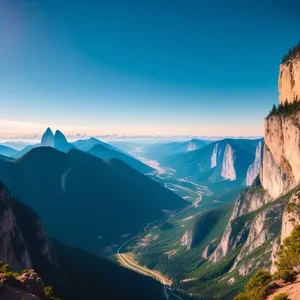 Grand Canyon Landscape: Majestic Southwest Valley and Mountains